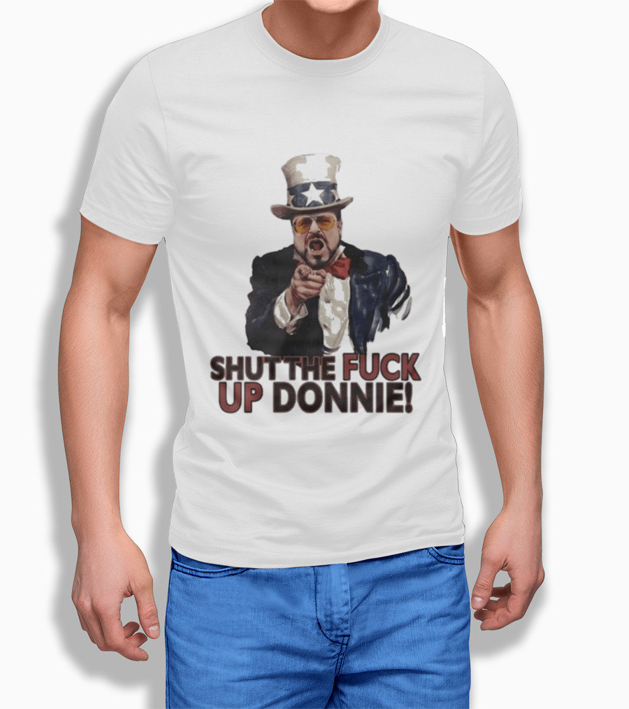 Walter Sobchak Shut The Fuck Up Donnie Uncle Sam T-Shirt