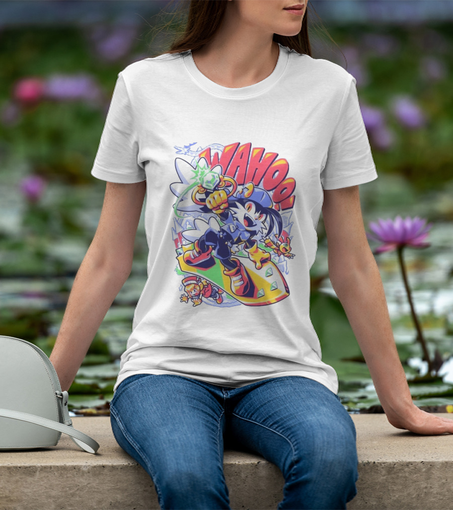 Fangamer Klonoa Wahoo Vintage Style Snowboarding Adventure T-Shirt