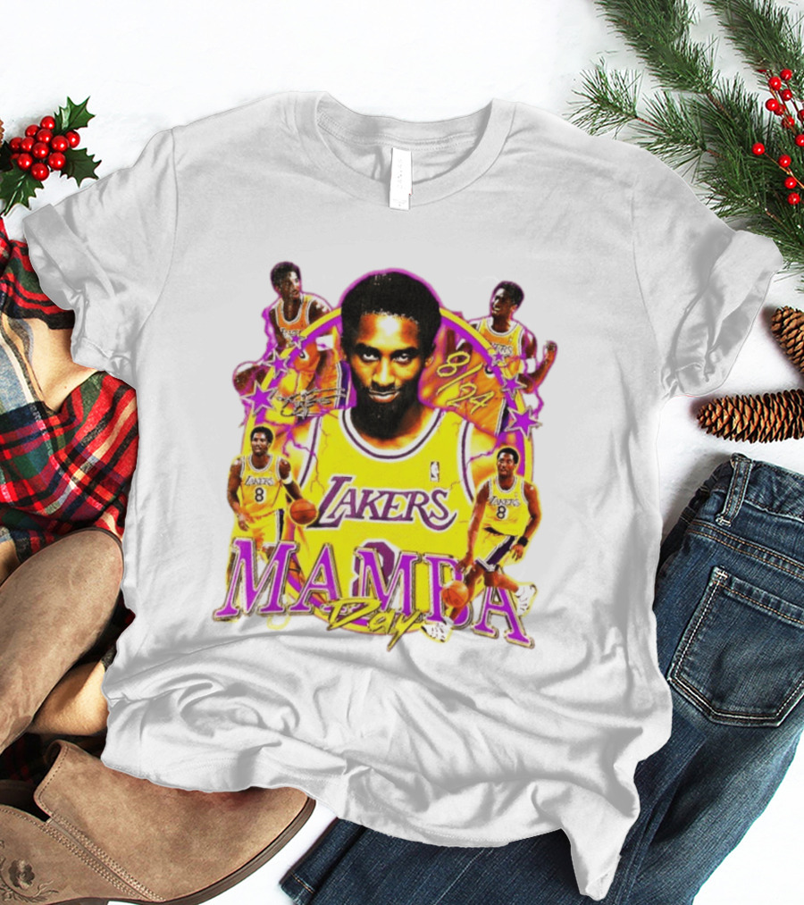 Mamba Day Kobe Bryant 8 24 Los Angeles Lakers NBA T-Shirt