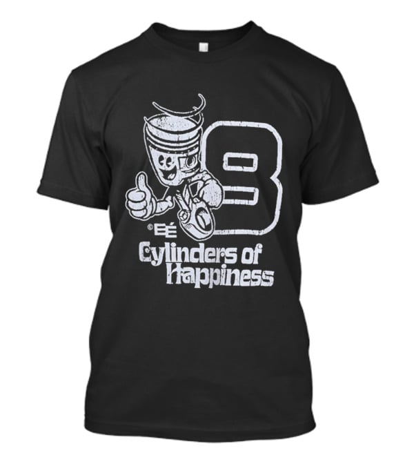 8 Cylinders Of Happiness Emoji Character Thumbs Up T-Shirt