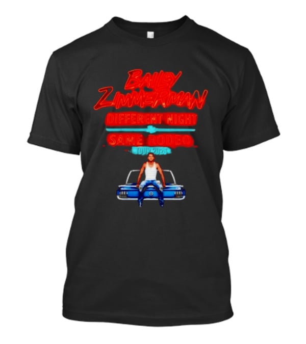 Bailey Zimmerman Different Night Same Rodeo Tour 2026 T-Shirt