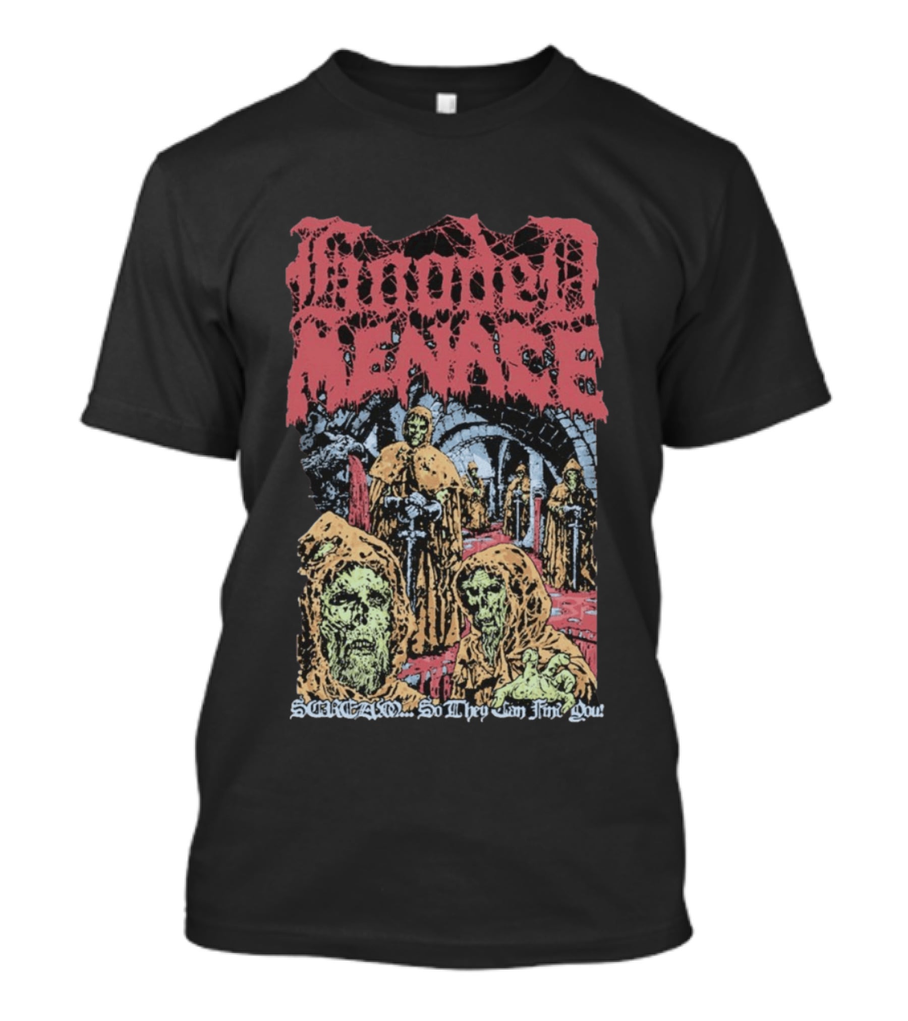 Hooded Menace Scream So They Can Find You T-Shirt