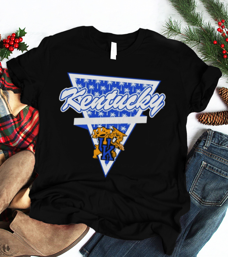 Kentucky Wildcats Palm Tree Triangle Vintage Vibe T-Shirt