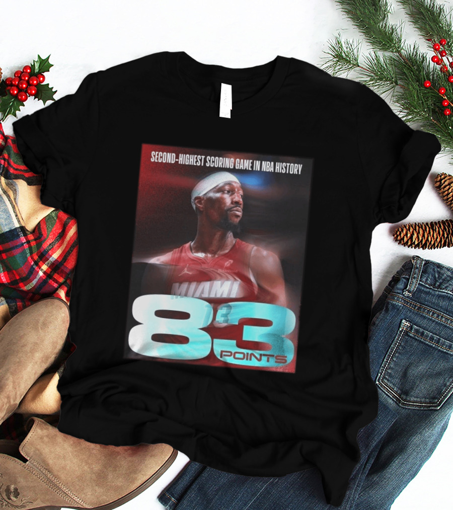 Miami 83 Points Bam Adebayo Second Highest Scoring Game In NBA History T-Shirt