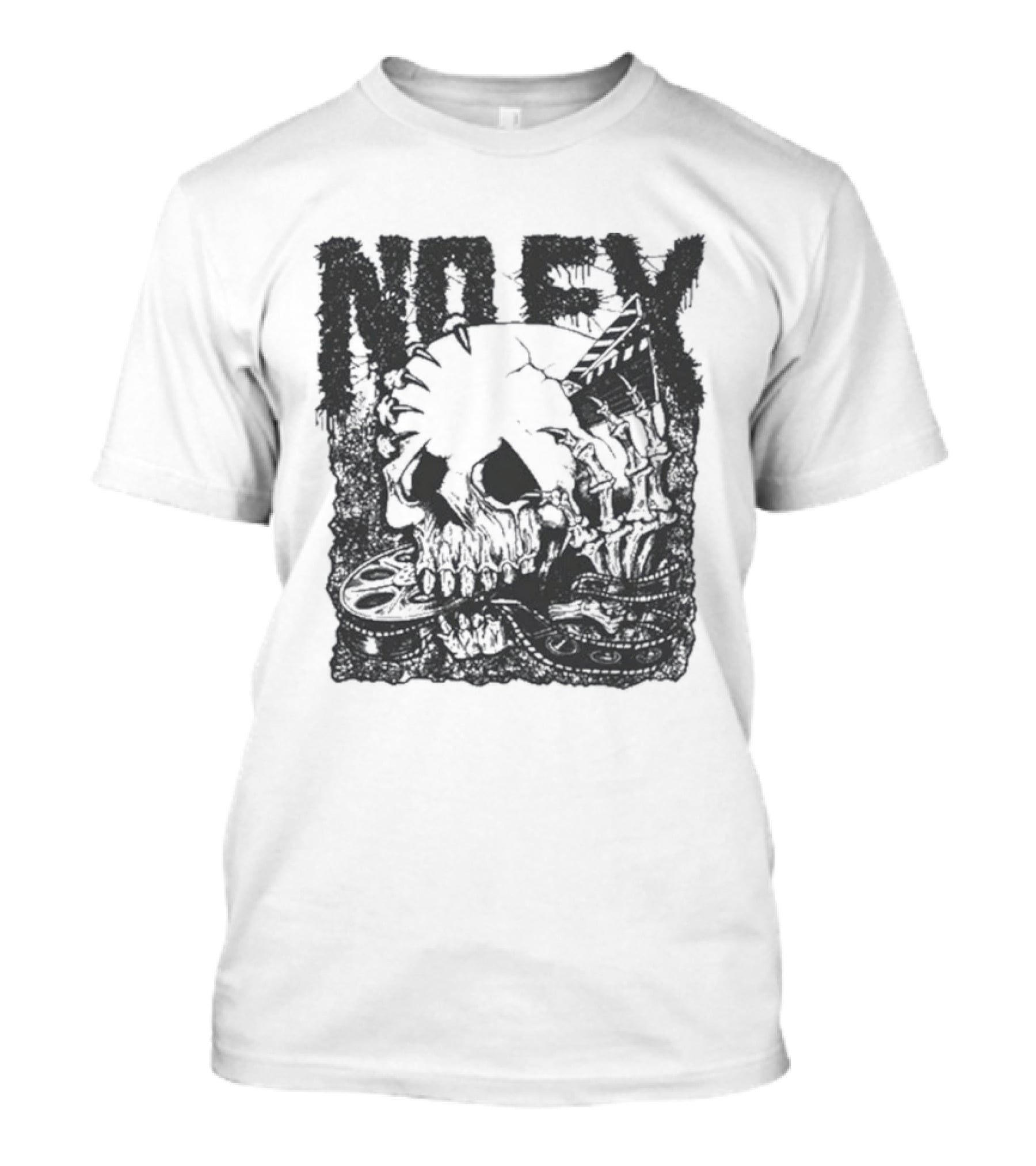 40 Years NoFX Film Skull Anniversary T-Shirt