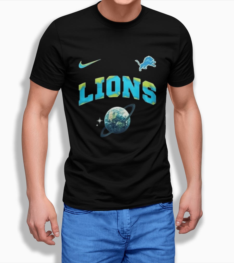 Detroit Lions Earth Day 2026 Nike Planetary T-Shirt