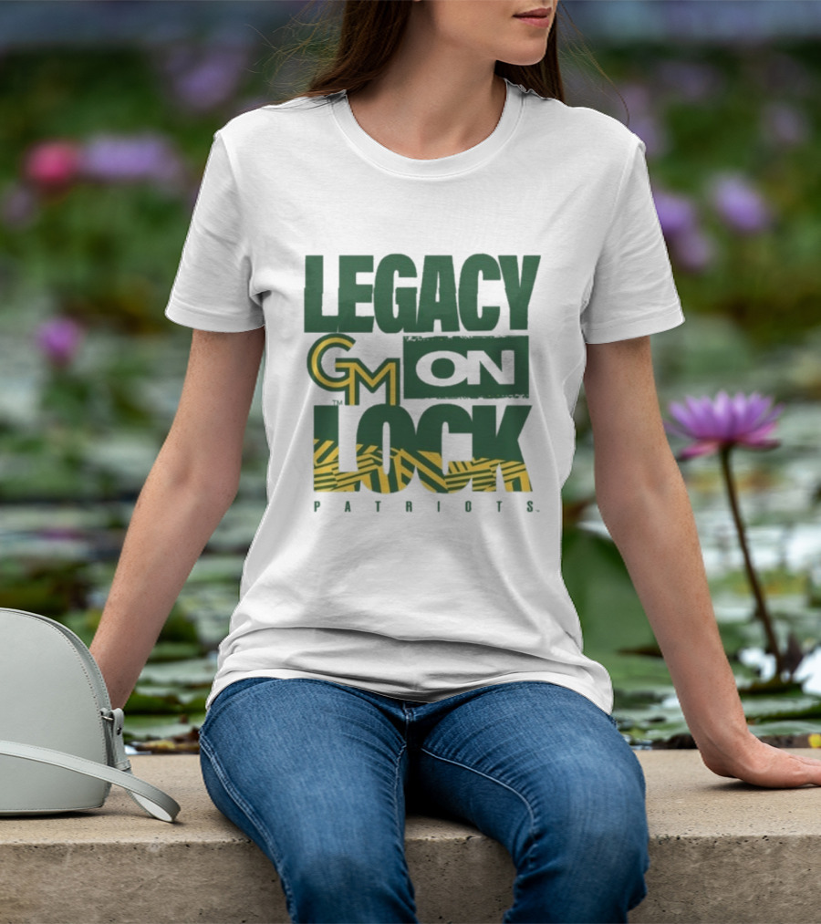 George Mason Patriots Legacy On Lock Basketball GM T-Shirt