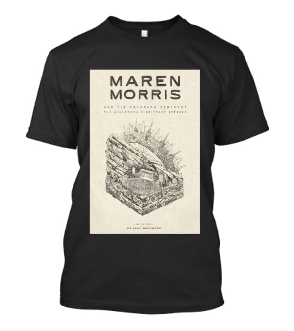 Maren Morris Red Rocks Amphitheatre July 19 2026 With Colorado Symphony The Highwomen Brittney Spencer T-Shirt