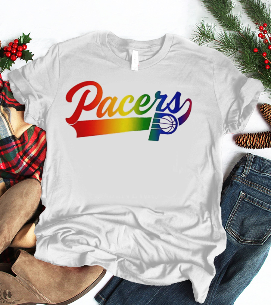 Indiana Pacers Pride Rainbow Game Night T-Shirt