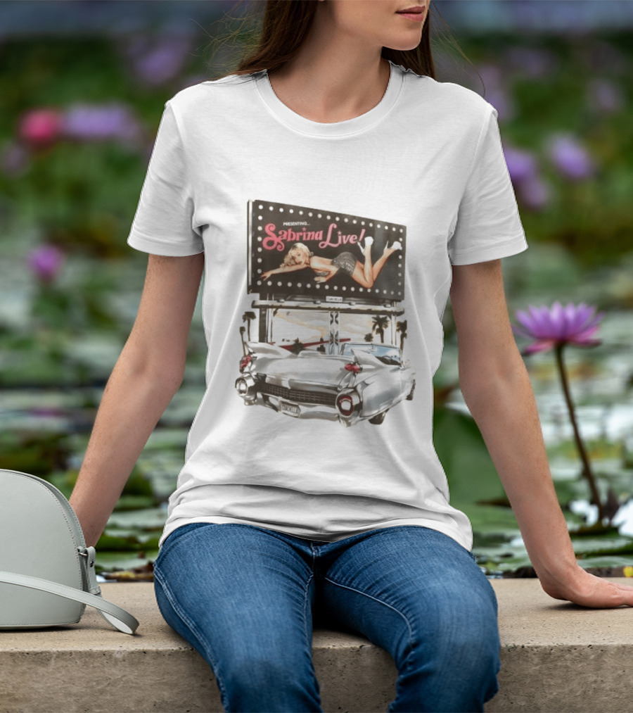 Presenting Sabrina Live Coachella Cadillac Billboard Vintage 50s T-Shirt