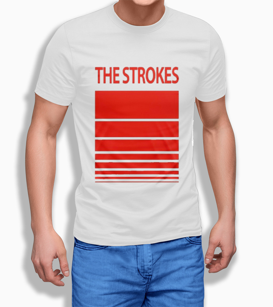 The Strokes 2026 Tour San Francisco Bold Red Stripes T-Shirt