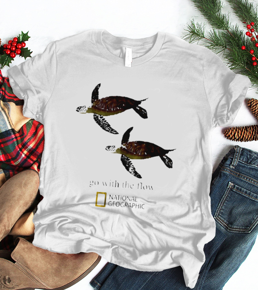 Sea Turtle Go With The Flow National Geographic T-Shirt
