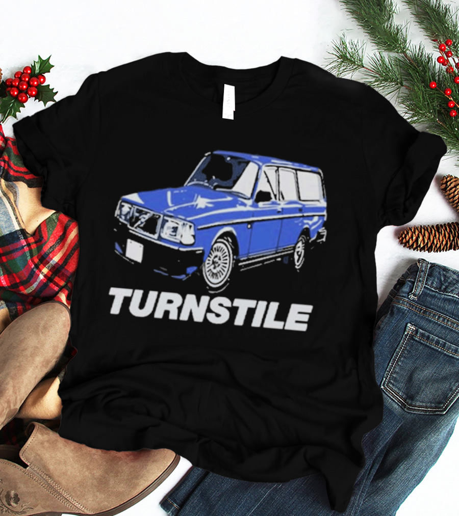 Turnstile Oversized Blue Car T-Shirt