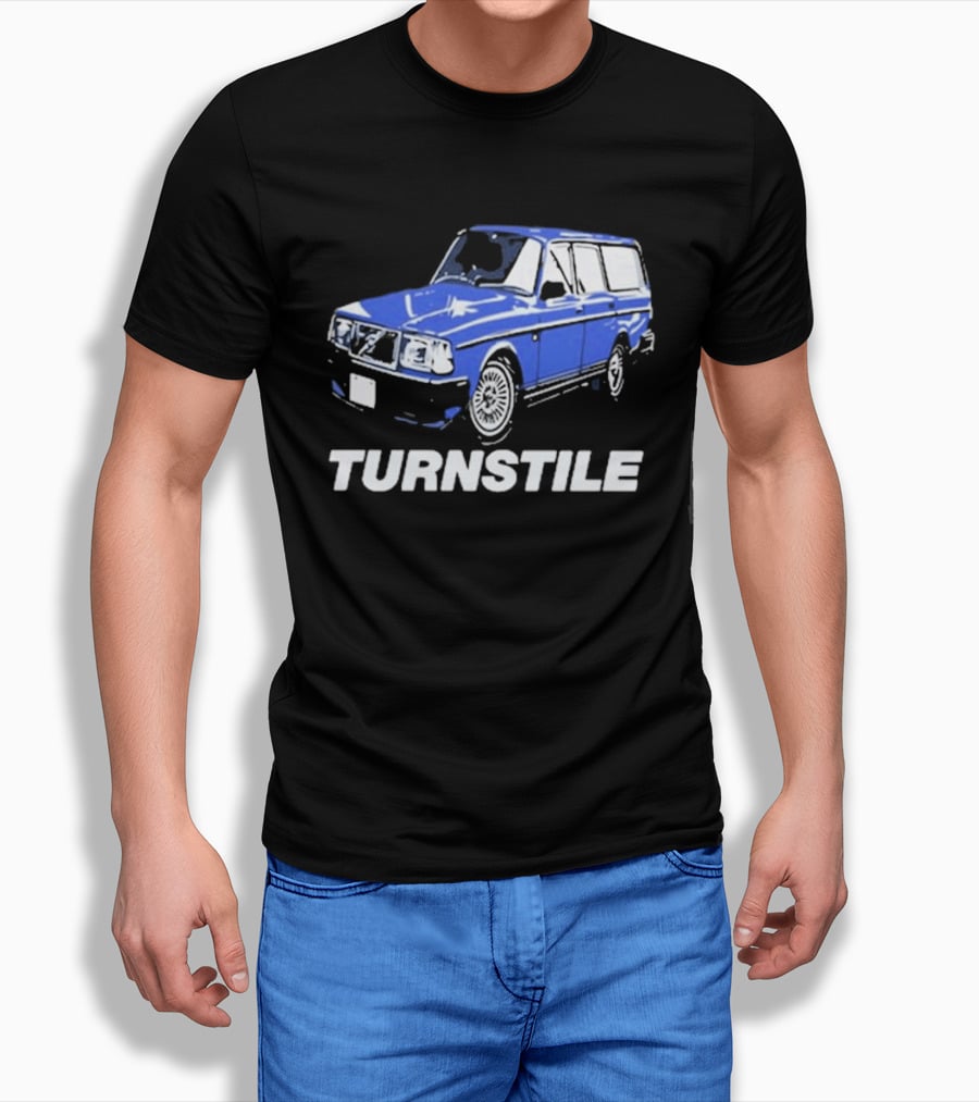 Turnstile Oversized Blue Car T-Shirt