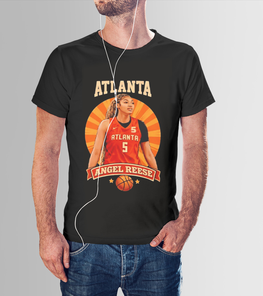 Atlanta Angel Reese Basketball T-Shirt