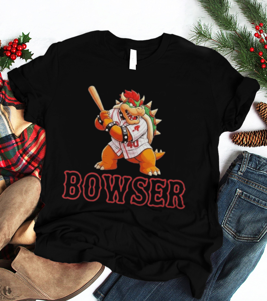 Willson Contreras Red Bowser Super Mario Baseball 40 T-Shirt