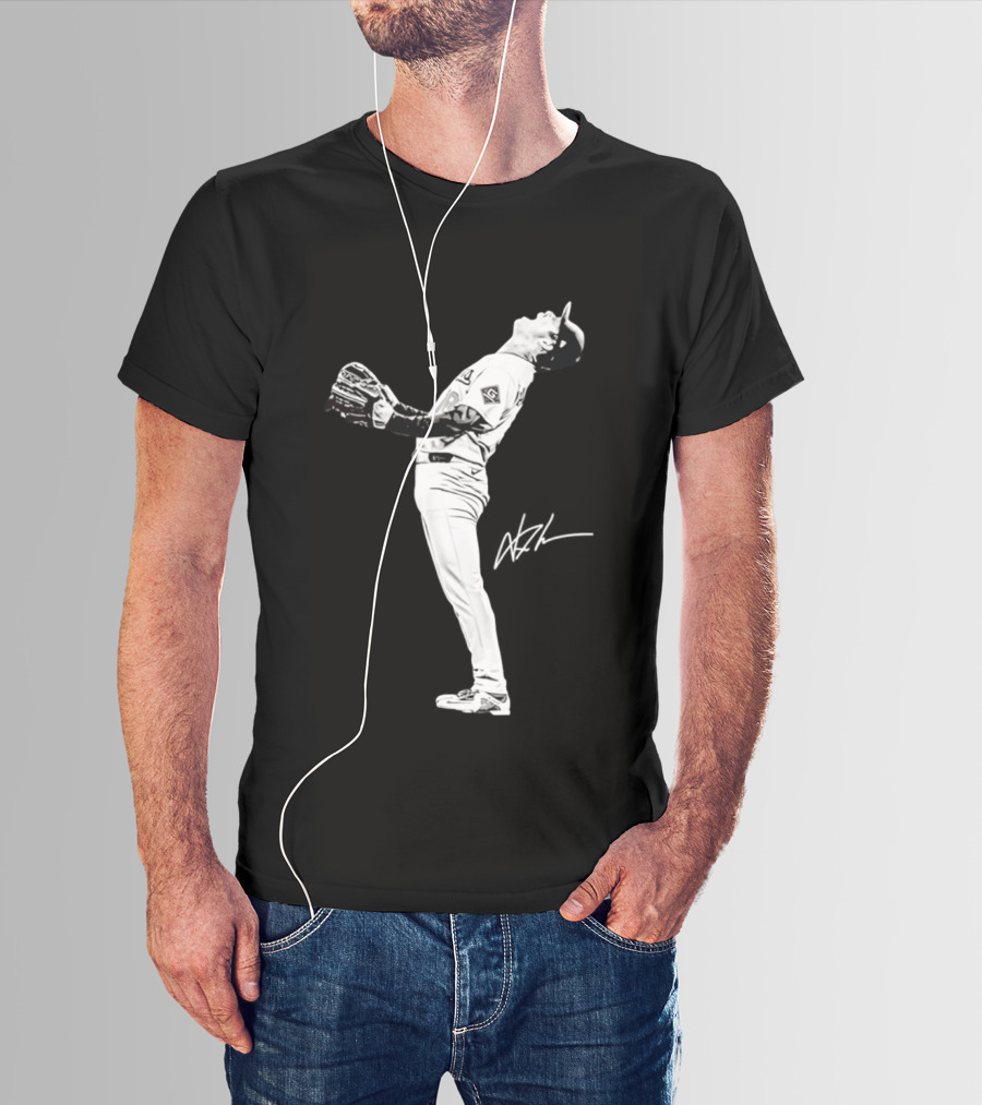 Yoshinobu Yamamoto Los Angeles Dodgers 2026 Player Action Pose T-Shirt