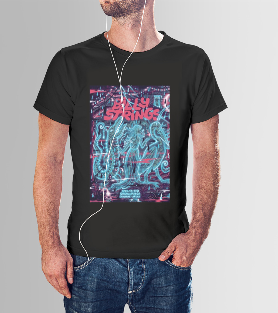 Billy Strings April 10 2026 Savannah GA Enmarket Arena T-Shirt