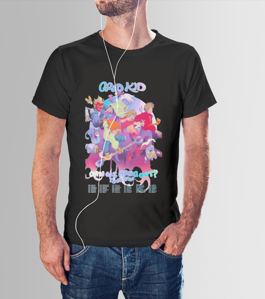 Good Kid Can We Hang Out 2026 Tour Animation Style Adventure T-Shirt