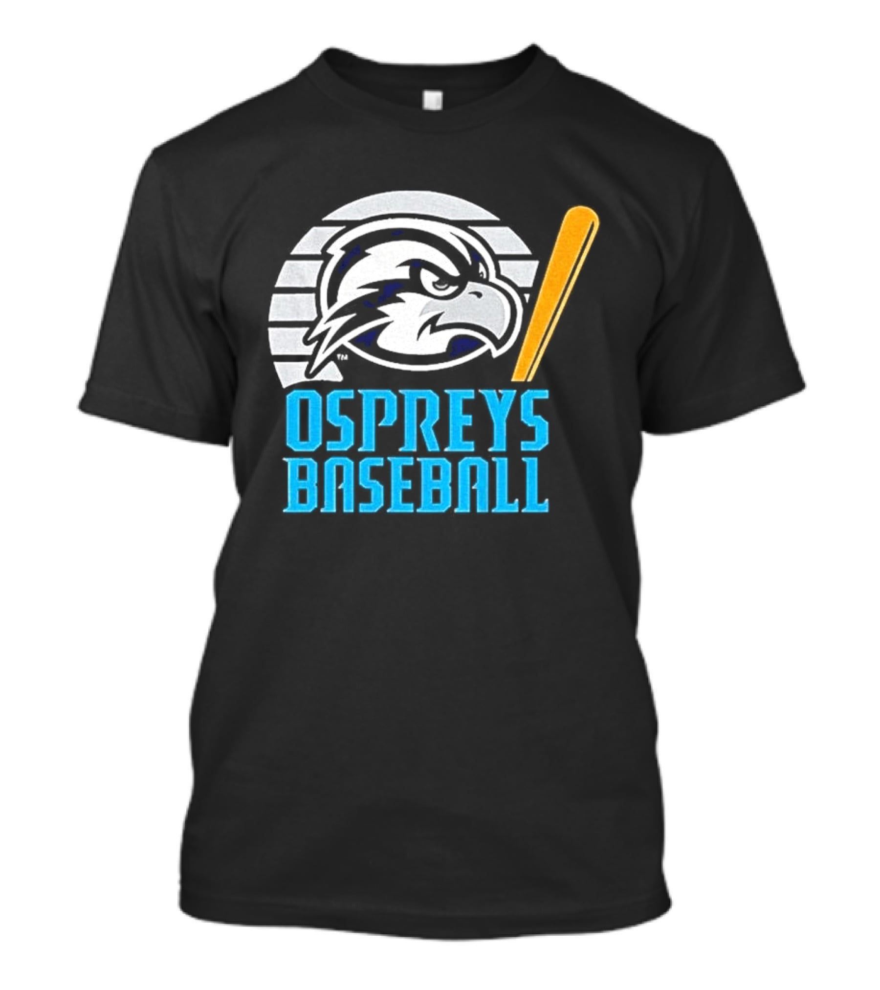 North Florida Ospreys Baseball Team Logo With Bat T-Shirt