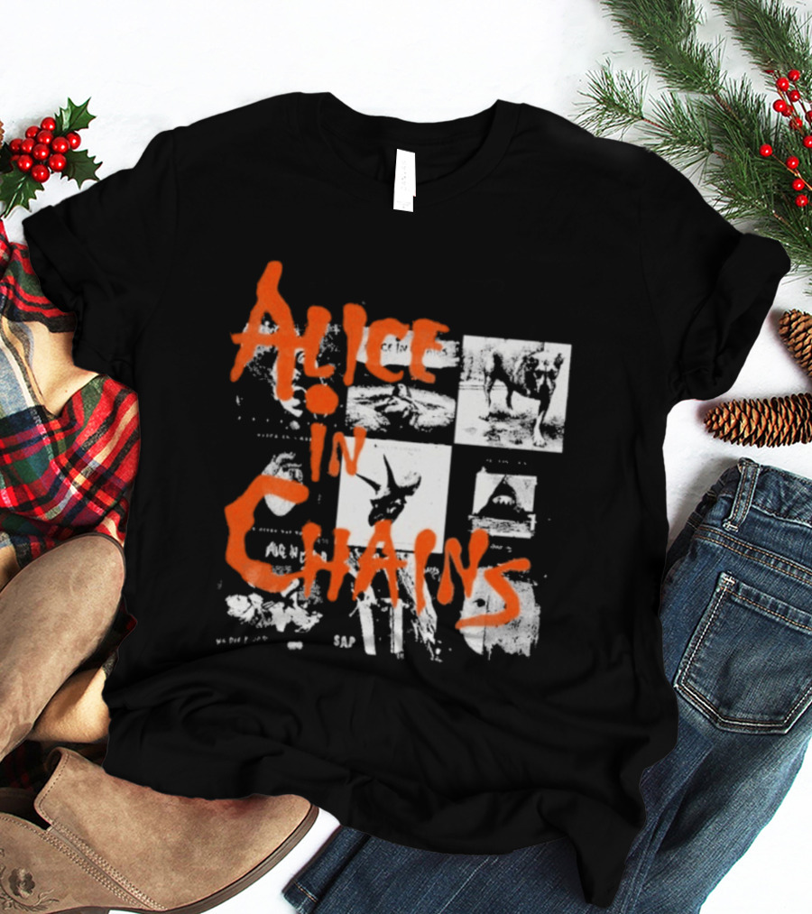 Alice In Chains Grunge Band Album Artwork Compilation T-Shirt