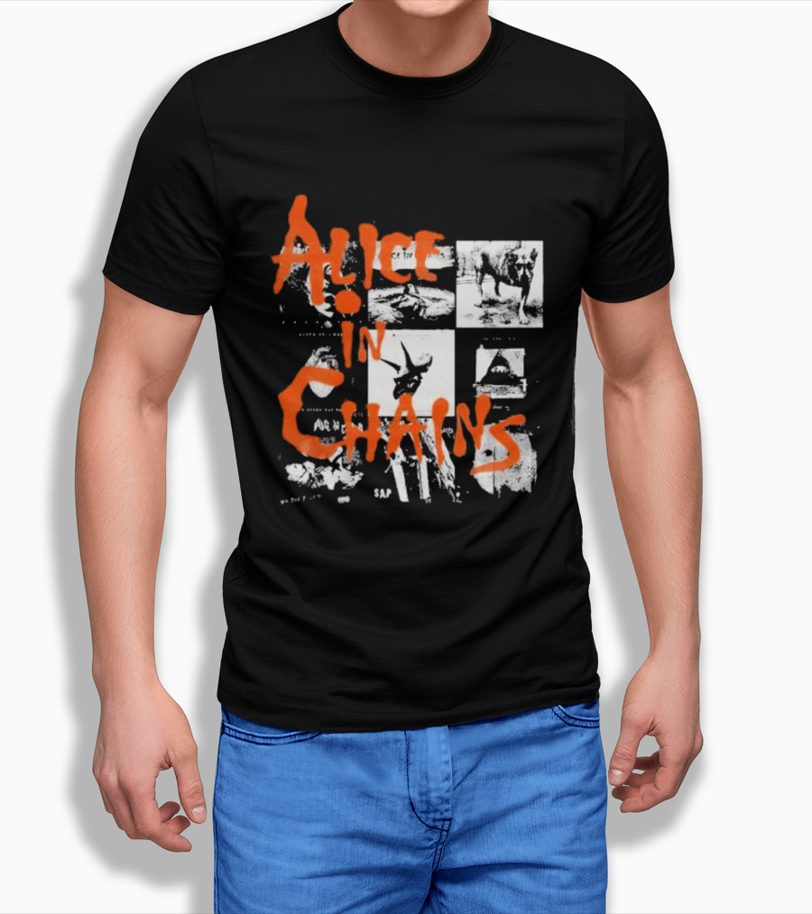 Alice In Chains Grunge Band Album Artwork Compilation T-Shirt