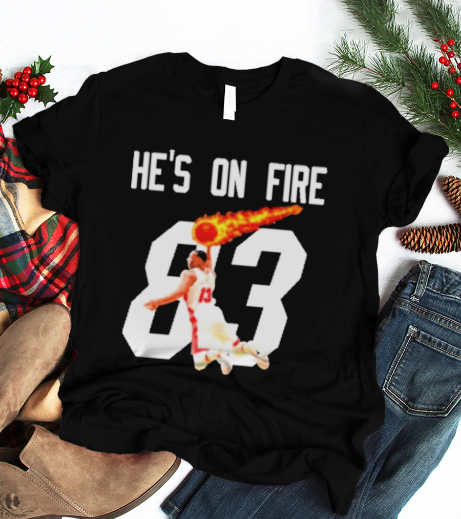 Bam Adebayo 83 Points He's On Fire Dunk Basketball T-Shirt