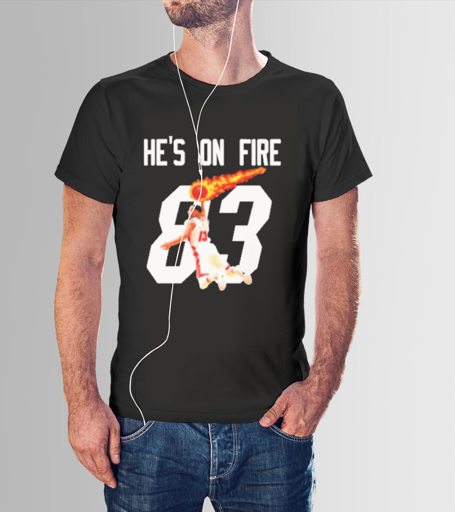 Bam Adebayo 83 Points He's On Fire Dunk Basketball T-Shirt
