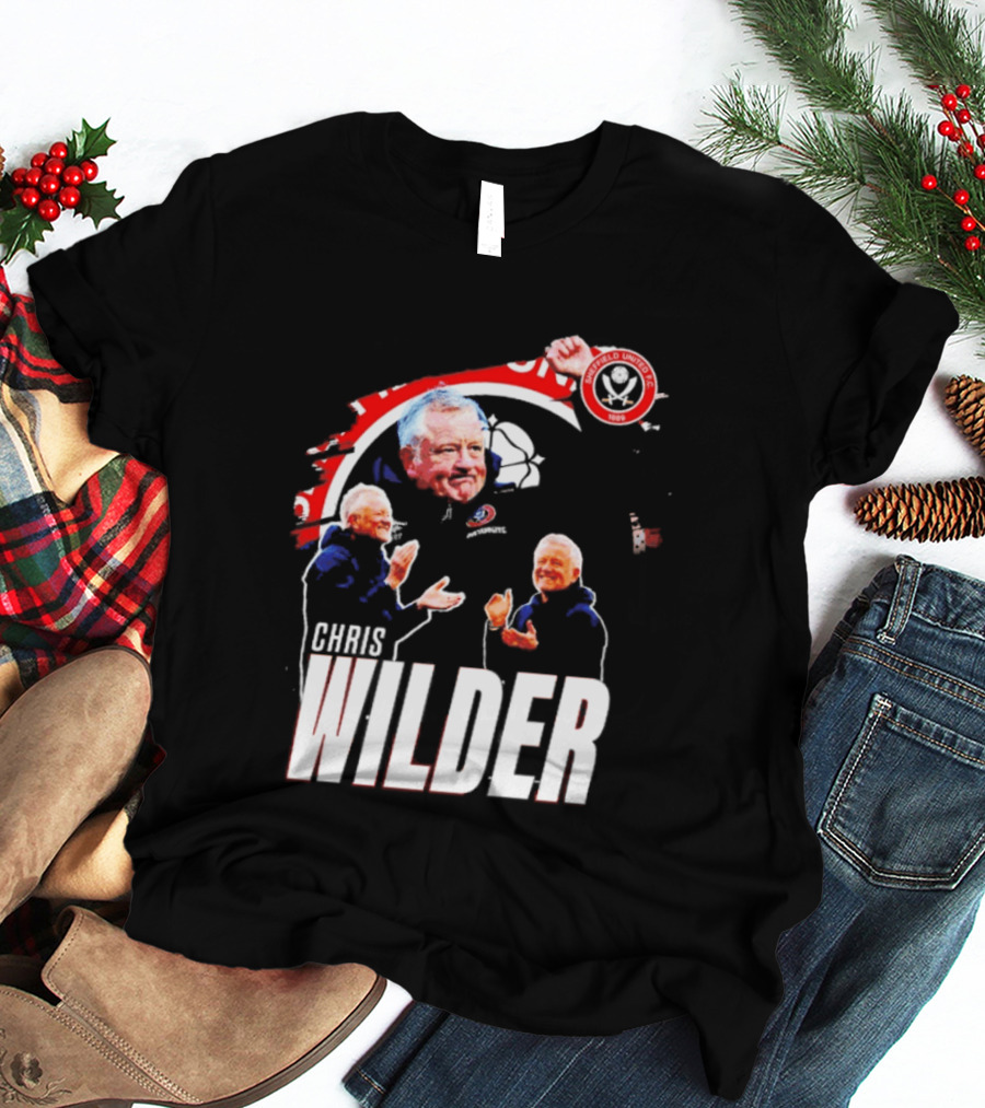 Sheffield United FC Chris Wilder Coach Fan Celebration T-Shirt
