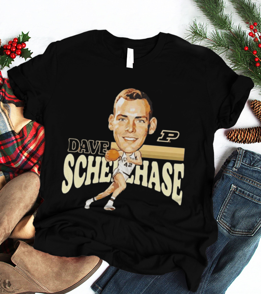 Dave Schellhase Purdue Boilermakers Basketball Legends Caricature 42 T-Shirt