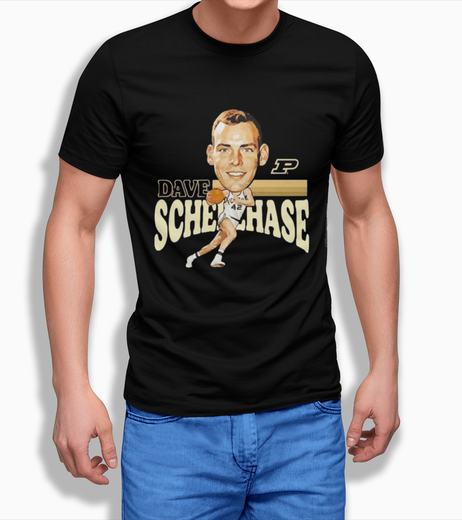 Dave Schellhase Purdue Boilermakers Basketball Legends Caricature 42 T-Shirt