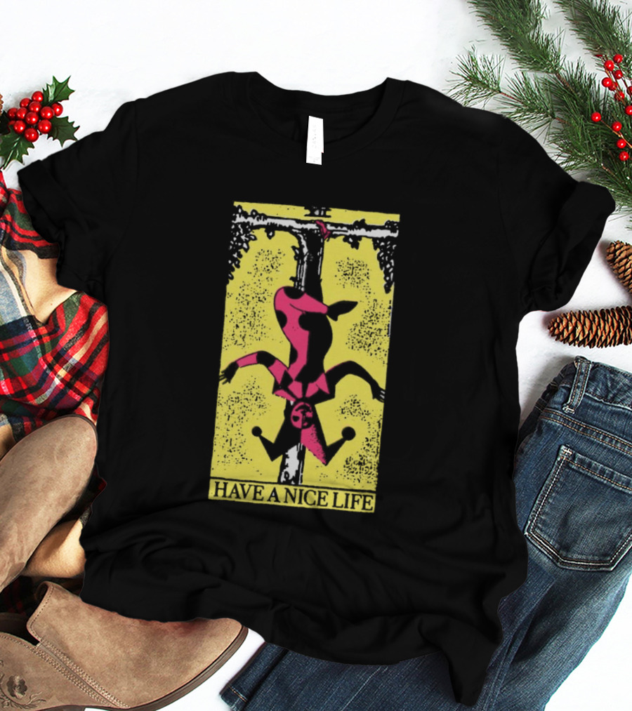 The Flenser Have A Nice Life Upside Down Guy Jester Tarot T-Shirt