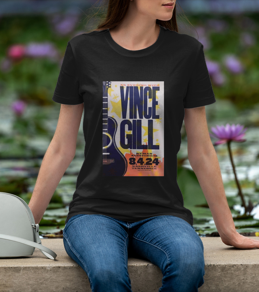 An Evening With Vince Gill Ryman Auditorium 8.4.24 Nashville Tennessee T-Shirt