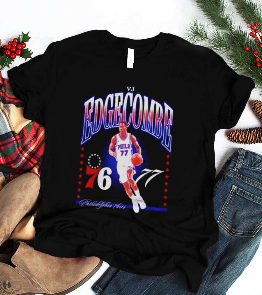 VJ Edgecombe Philadelphia 76ers 77 NBA Hype T-Shirt