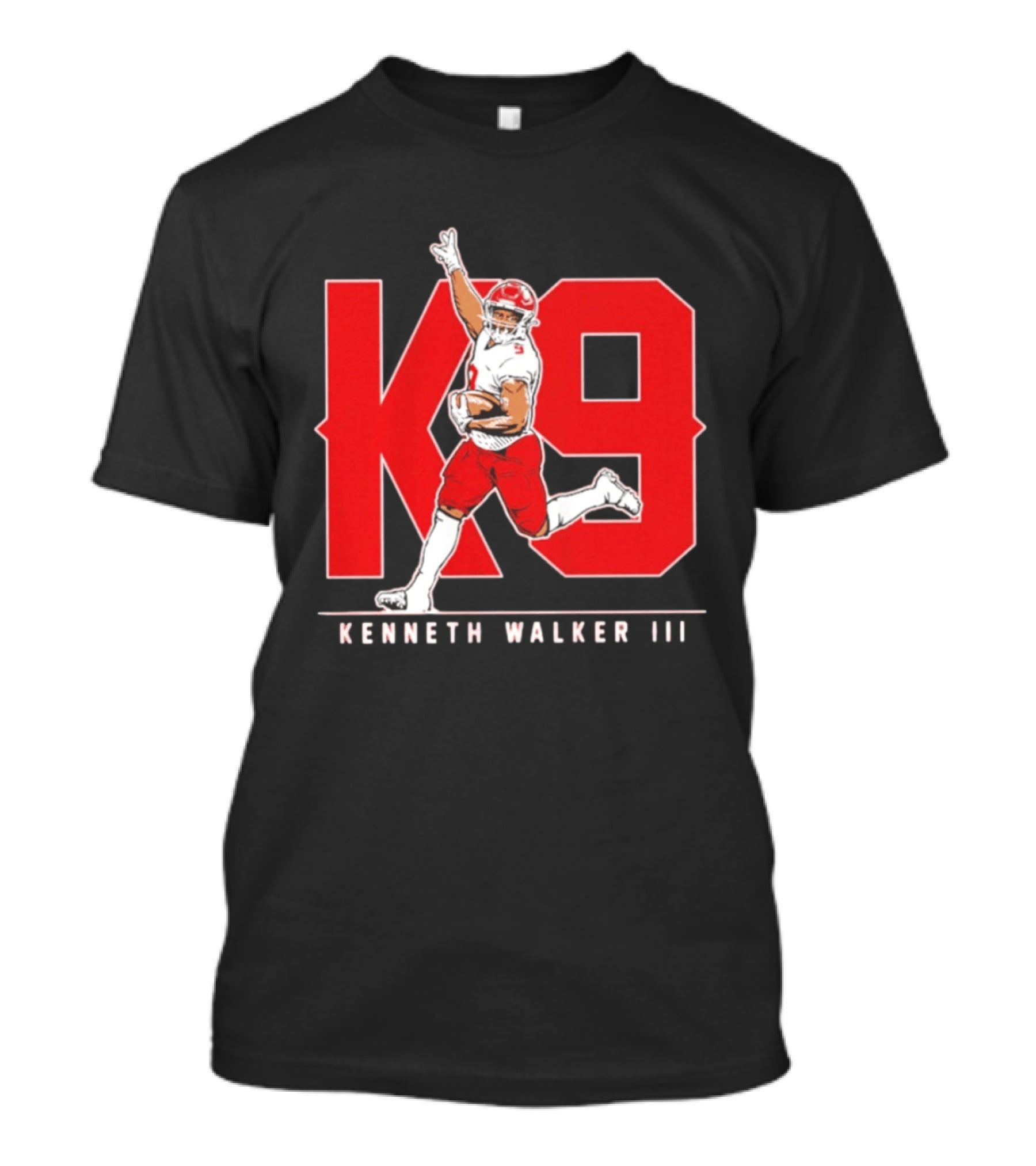 Kenneth Walker III K9 Kansas City Chiefs Football Player T-Shirt