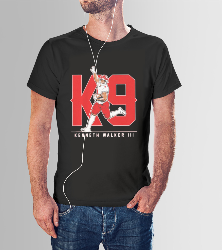 Kenneth Walker III K9 Kansas City Chiefs Football Player T-Shirt