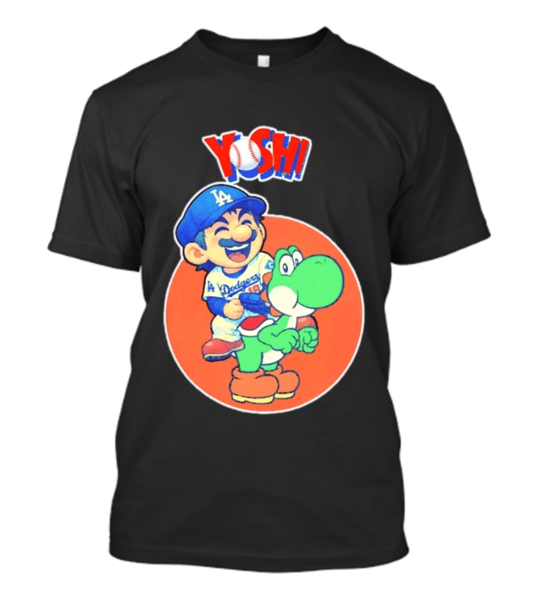 Yoshinobu Yamamoto Los Angeles Dodgers MLB Yoshi Cartoon Dodger Gear T-Shirt