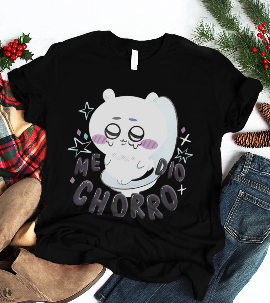 Hachiware Me Dio Chorro Chiikawa Cute Character Expression T-Shirt
