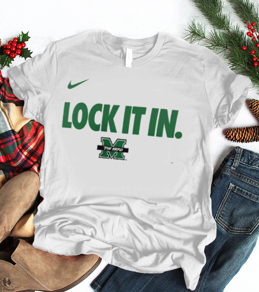 Nike Marshall University Basketball Lock It In M T-Shirt