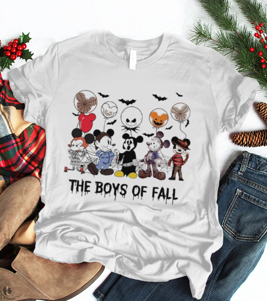 Mickey Mouse Walt Disney Halloween The Boys Of Fall 2024 T-Shirt