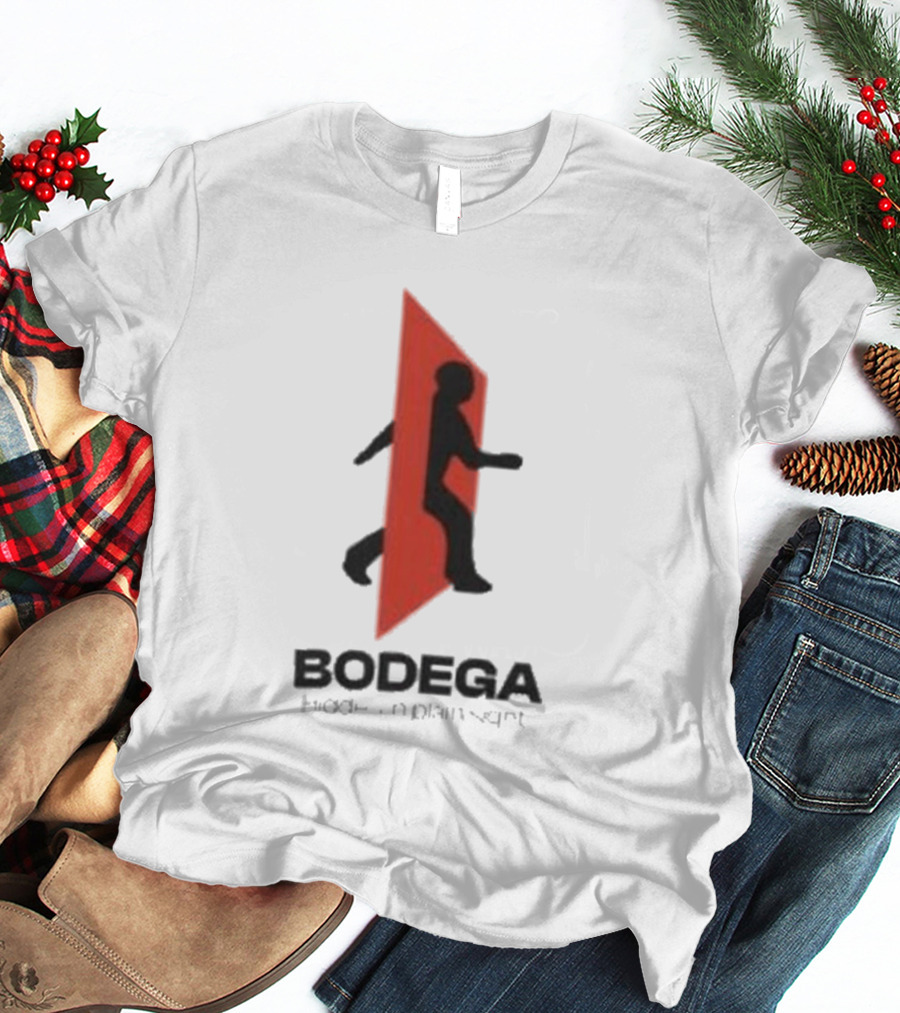 Bodega Doors Of Perception Person Walking Through Red Portal T-Shirt