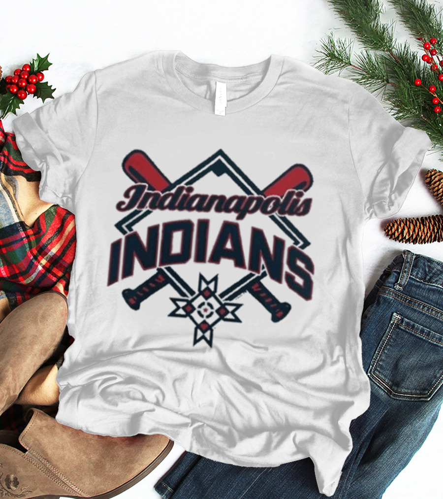 Indianapolis Indians 2026 Native American Heritage Night Baseball Crossed Bats T-Shirt