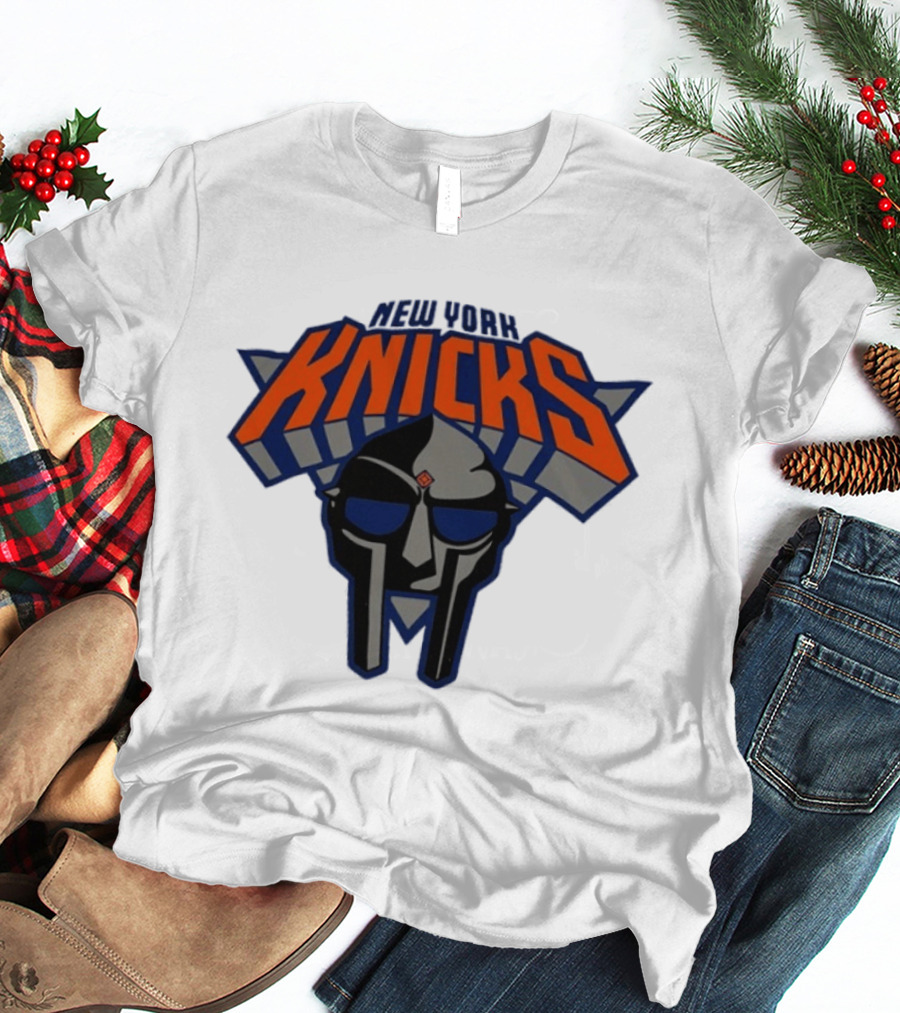 New York Knicks MF Doom Mask Collaboration T-Shirt