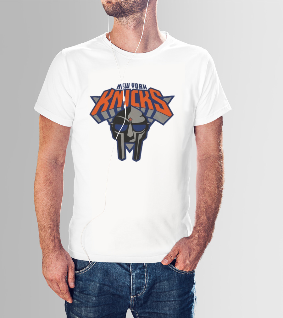 New York Knicks MF Doom Mask Collaboration T-Shirt