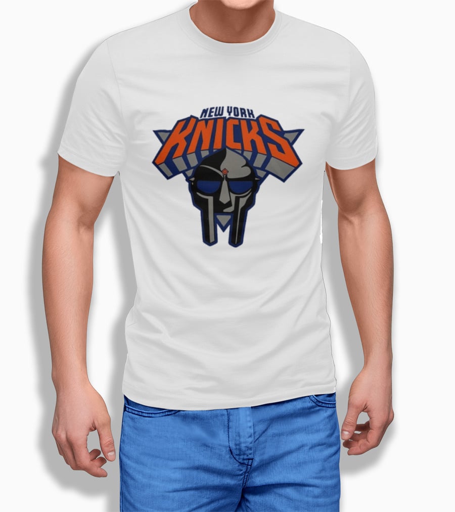 New York Knicks MF Doom Mask Collaboration T-Shirt