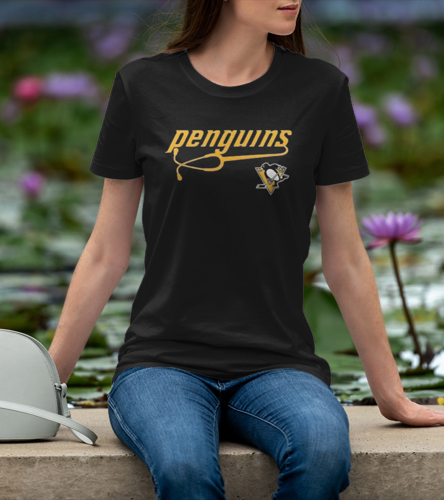 Pittsburgh Penguins Healthcare Appreciation Night 2026 Stethoscope T-Shirt