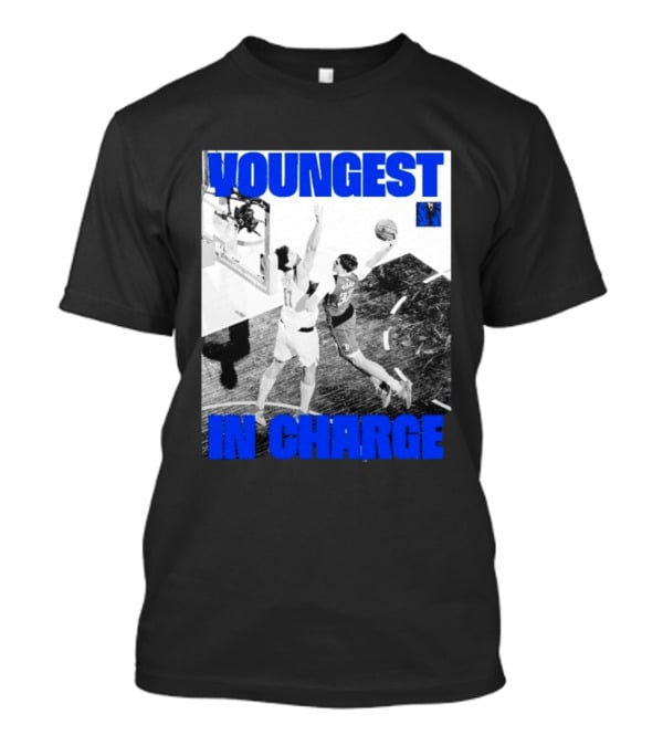 Youngest In Charge Cooper Flagg Dallas Mavericks Dunk T-Shirt