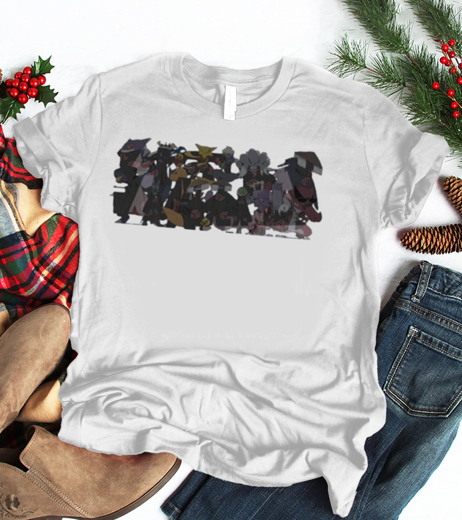 Akatsuki Members Naruto Anime Characters Collection T-Shirt