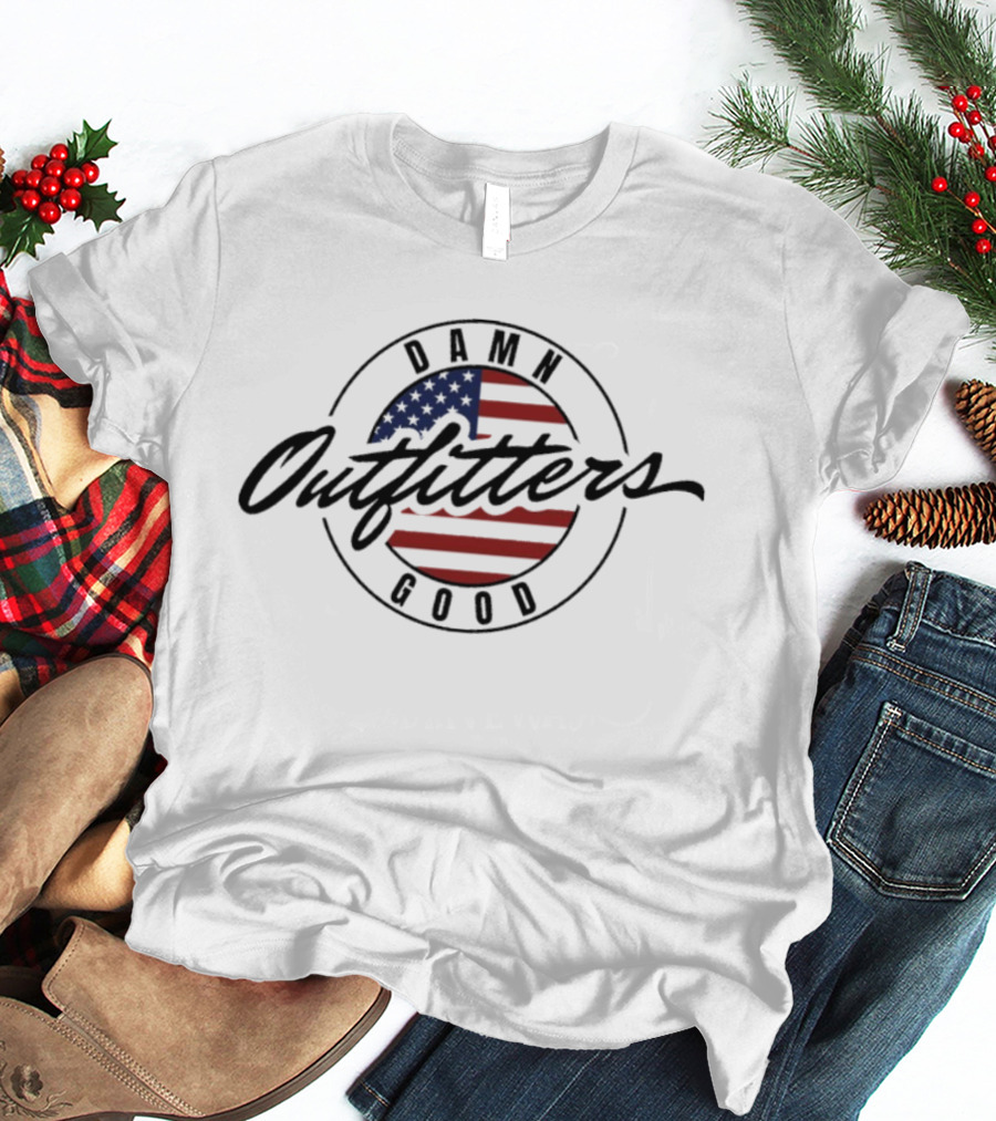 Damn Good Outfitters American Flag Circle T-Shirt