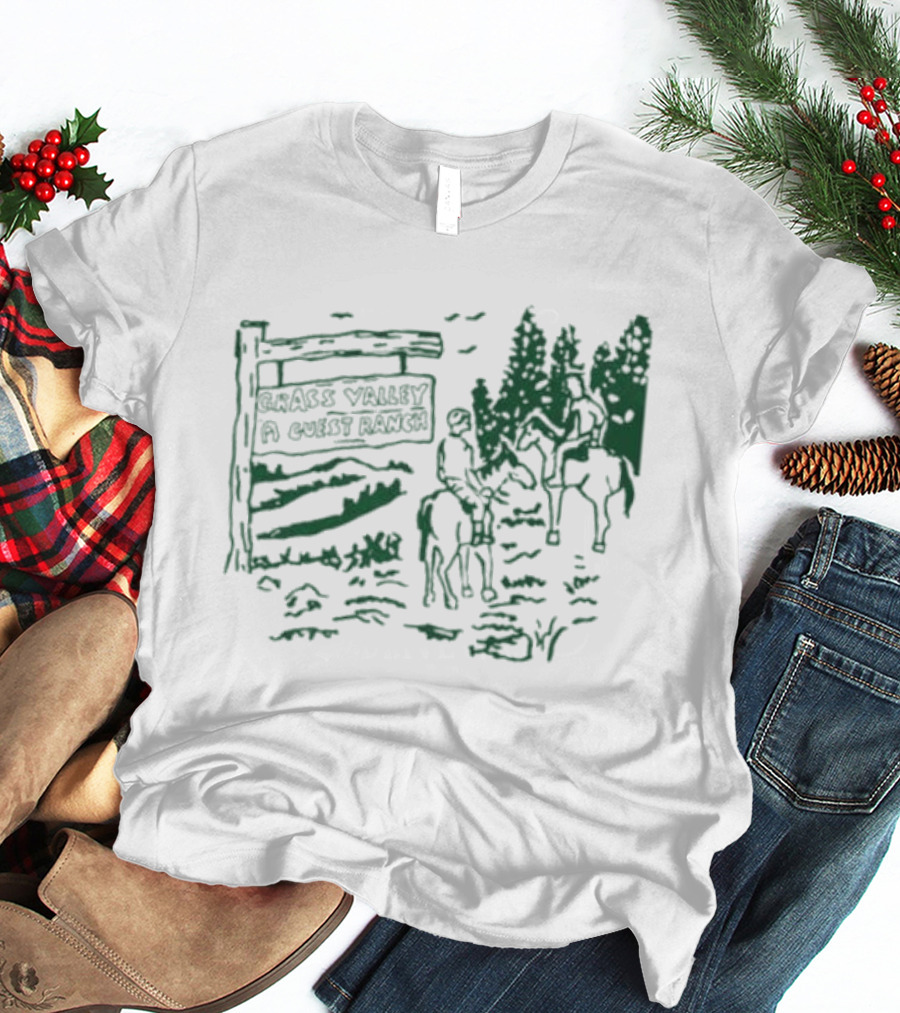 Grass Valley Guest Ranch Scenic Horseback Adventure T-Shirt